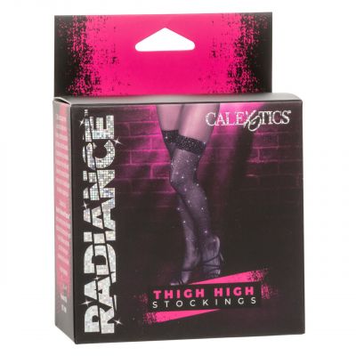 CalExotics Radiance™ Rhinestone Thigh High Stockings Black O/S